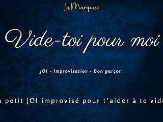 [French Audio Porn] Little JOI to empty you, like a good boy