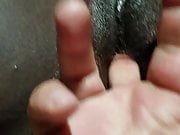 Fingering a black whore