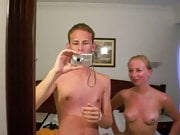 German couple film their sunburn