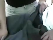 Stroking my cock with car door open to lure in a cocksucker