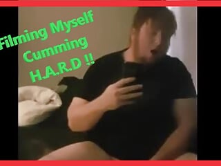 I couldnt keep QUIET! filming myself Cumming EXTRA HARD with my thick sensitive cock.