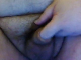 Fingering My Tiny Dick Clit