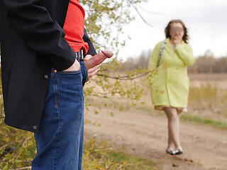 Pantyhose, Public Blowjob, American, Public Handjob