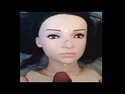 Sex Doll Vid 8 - Explosive facial after Dawn's handjob