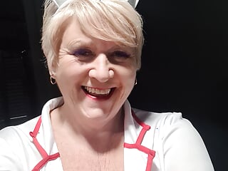 BBW Belly, Big Tit Nurse, British Mature, Mature