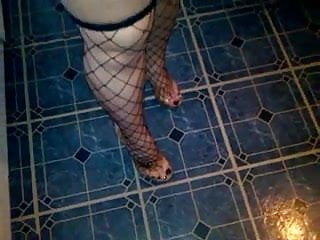 Walking, Fishnet, Foot Fetish, Walks in