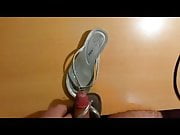 Fuck and cum flip flops bought on ebay
