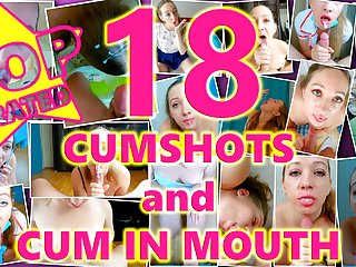 Cumshot Compilation, Cum in Mouth, 18 Year Old, Cumshot