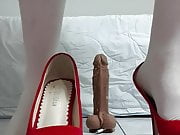 My high heels and dildo