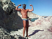 Wrestler Mask Cabo Beach Jerk Off