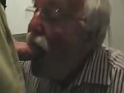 Grandpa sucking