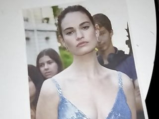 Lily James Cum Tribute #1 (Sissy Session)