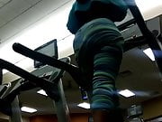 Huge ass in Green Leggings on Treadmill(preview)