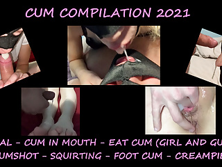 Cum Swallowing, Mouth Cum, Fingering, Wife Facial Compilation