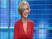 Rachel Riley - Sexy Cleavage In Red Dress