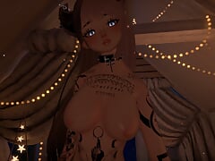 Rough Blowjob Submissive girl gets deep throated in VR