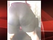 Fat ass African whore botsang ass shaking in tights 