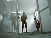 jerking off in public shower