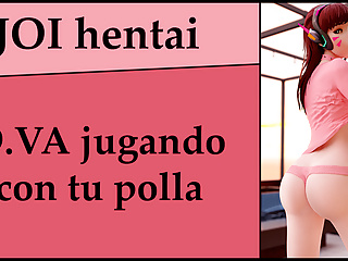 Spanish JOI. D.VA quiere tu polla para jugar.