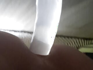 Twink shadow fucks dildo
