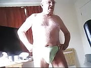 Really horny elderly guy wants and then shows off