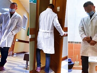 The Real Doctor Got Excited During The Examination And Could Not Stand It Of The Hospital...