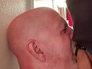 Watch as I throat fuck my slave until he is gasping for air