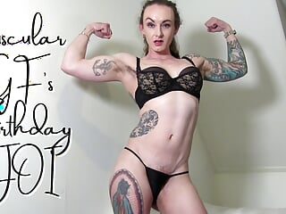 Muscular, Biggest Tits, Black Lingerie, Claudia Kink