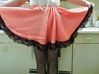 Sissy Ray In Satin Maid Uniform