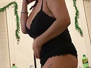 Anna Maria, Mature Latina, Sexy Dominican MILF in black lingerie