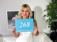 Sexy Ukrainian blonde provokes the photographer