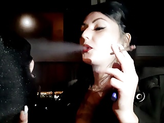 BDSM, Smoking Dominatrix, Ash, Humiliation