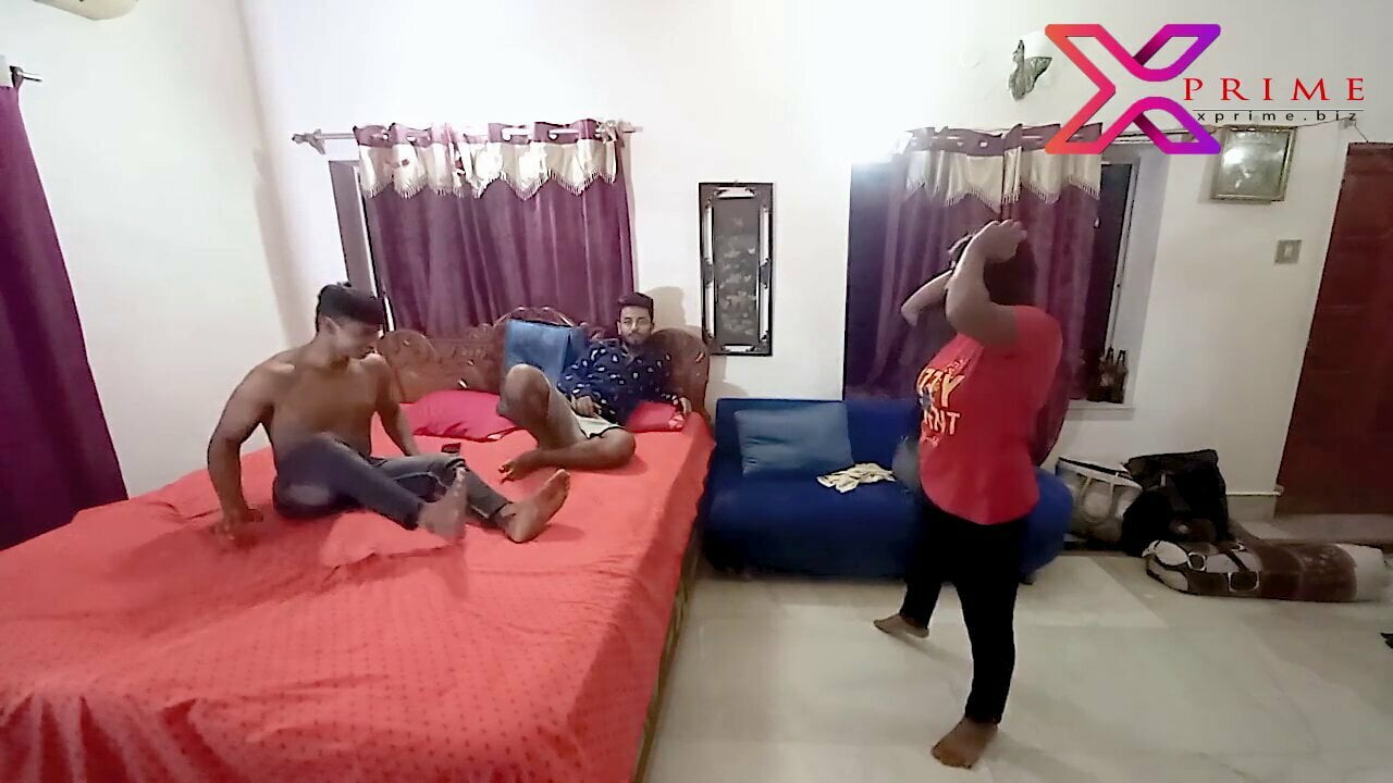 Hardcore sex.. Friends on Bed