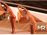 WaterWorld - Deck Yoga Bare Chest E1 #12