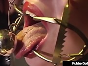 Latex Lover RubberDoll Performs Crazy Bondage On Mina Meow!