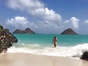 Big butt on the beach