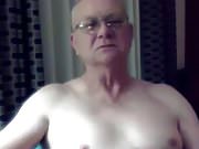 grandpa stroke on webcam