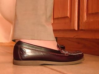 Caroline Sperry penny loafer bathroom shoeplay PREVEW