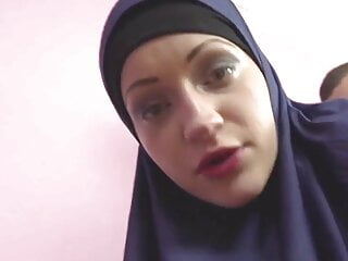 Horny muslim woman was caught while...