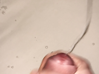 Fast jerk and lots of cum...