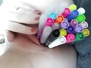 Marker stuffing with wethornybabygirl