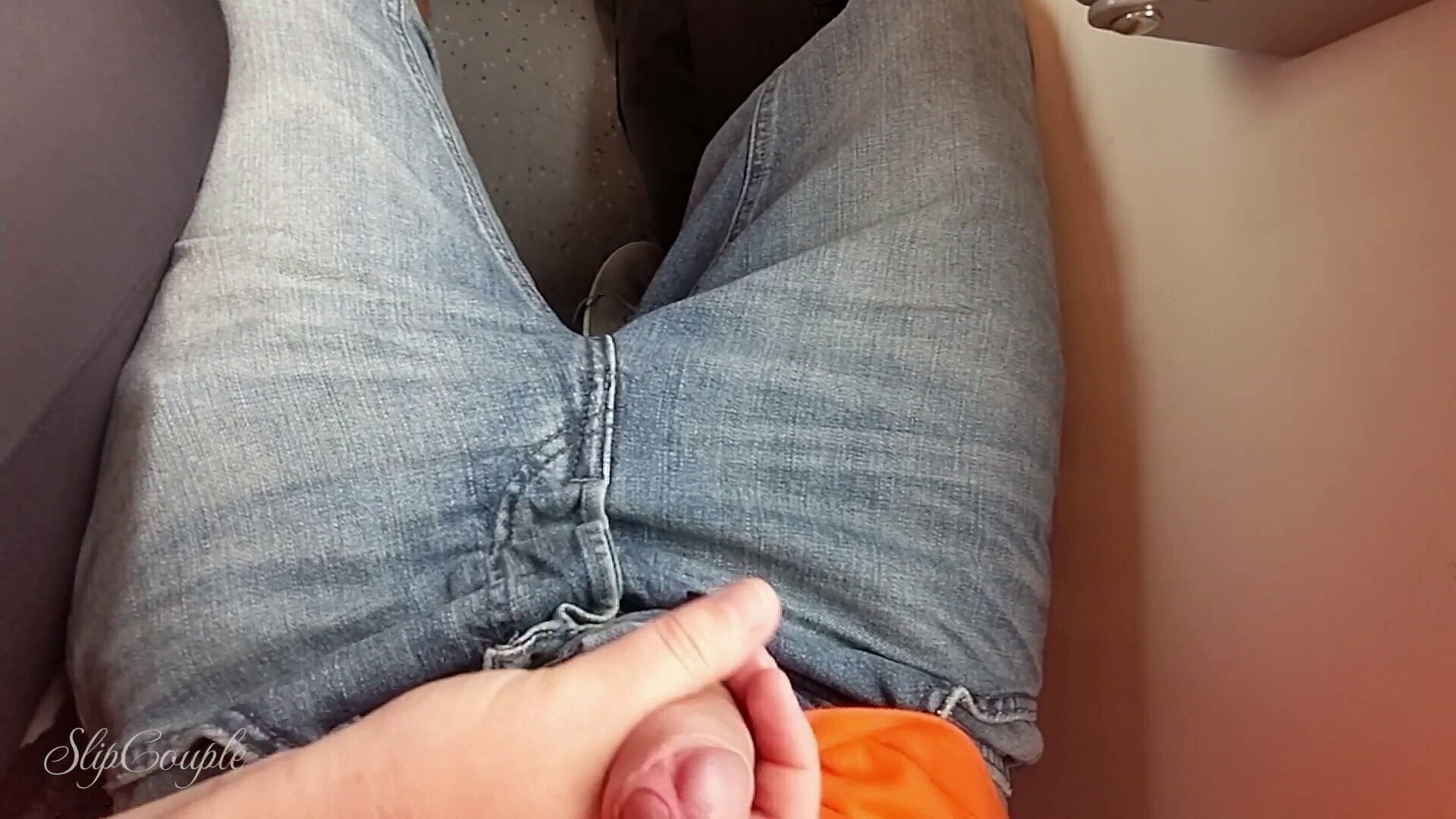Risky outdoor travel – hand and blowjob in train and airplane
