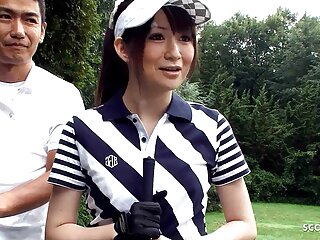Teacher And Other Guys Talk Japanese Teen To Blowbang At Golf Lesson