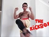 STEP GAY DADDY - THE KICKBOXER - THAI BOXING SHORTS ON, 80'S MARTIAL ARTS FILM WATCHED, COCK TO JERK OFF YES!