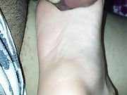 dick rubbing on filipina sleeping sole with cumshot