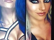 WWE Sasha Banks & Alexa Bliss DOUBLE Cum Tribute 