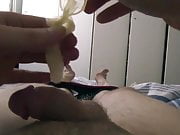 condom 2: reuse condom collecting my next sticky gay cumload