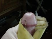 Banana masturbation