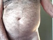 Hairy Chested Daddy Wanking