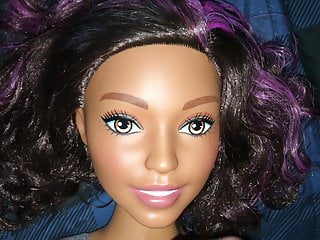 Cum On Barbie Brown Haired Styling Head